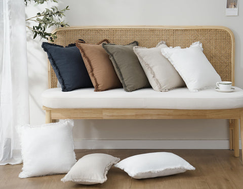 Foindtower set of 2 cushion covers ships ready-to-use without inserts.