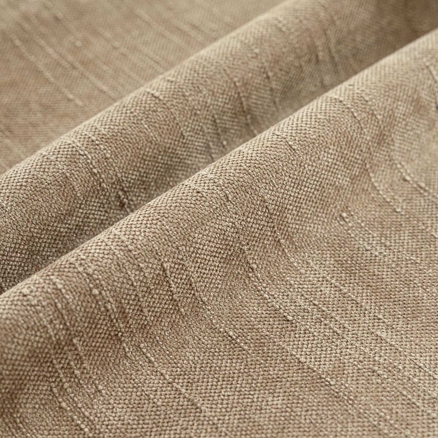 Foindtower slubby weave decorative pillow cover adds subtle texture to sofas.