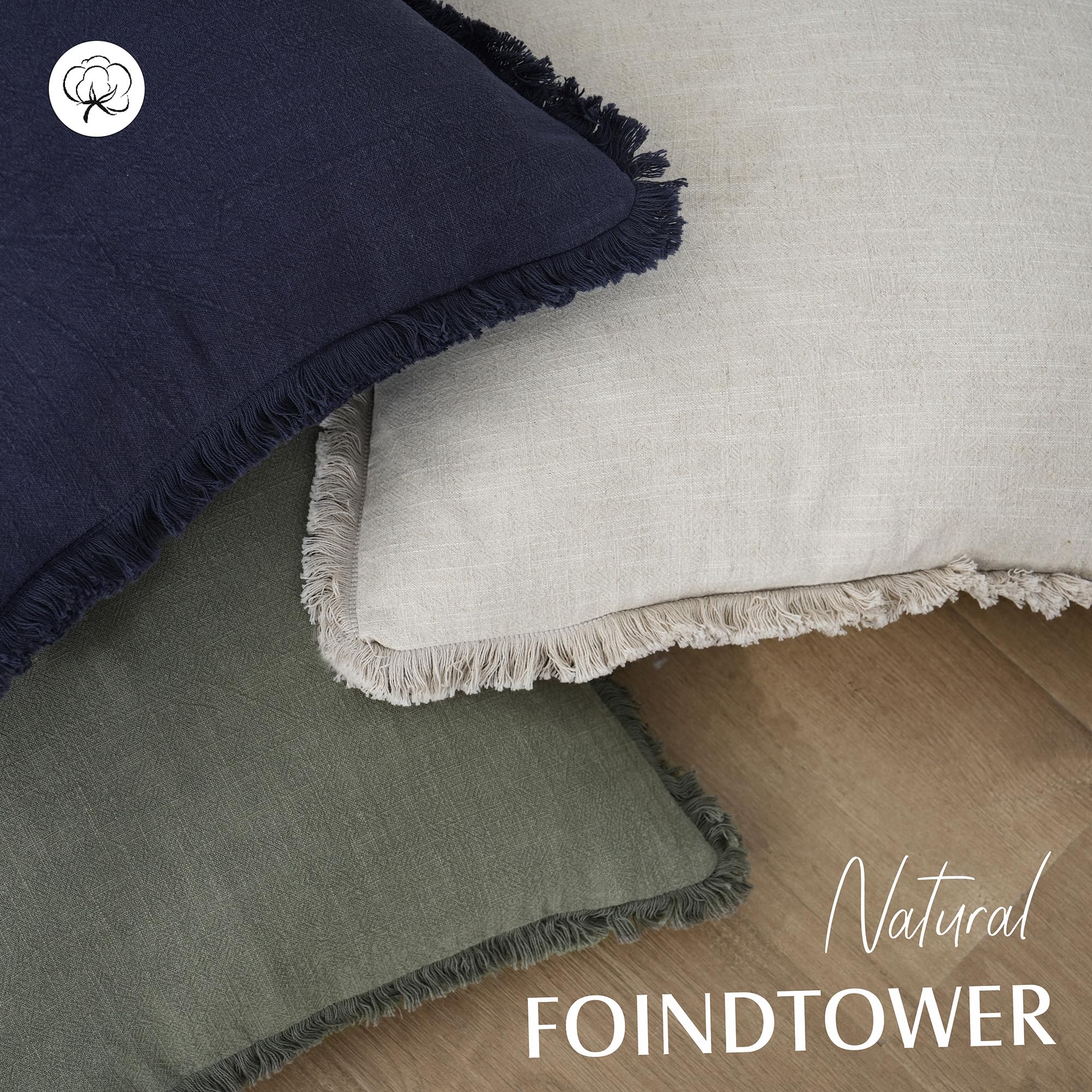 Foindtower soft, cozy pillow cover delivers inviting everyday comfort.