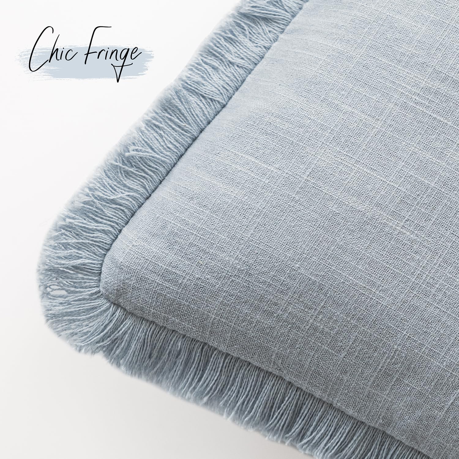 Foindtower ramie cotton fabric close-up feels soft and breathable