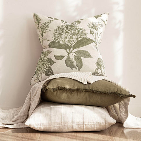 Foindtower soft textured fabric pillow cover adds cozy feel to living spaces.