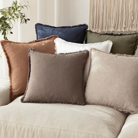 Foindtower two-pack of fringe pillow covers refresh cushions quickly.