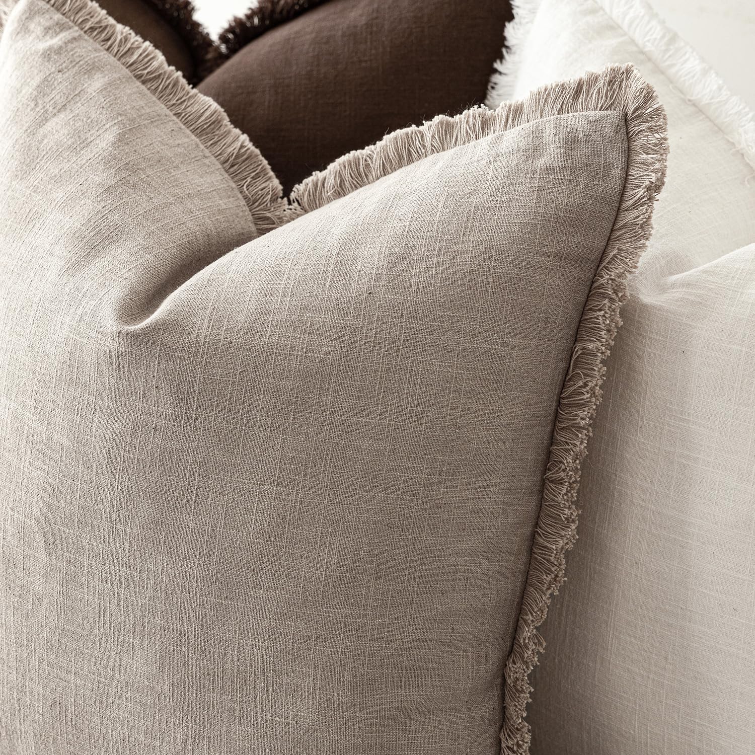 Foindtower 2-pack pillow covers, 20x20 inches, ready to refresh spaces.