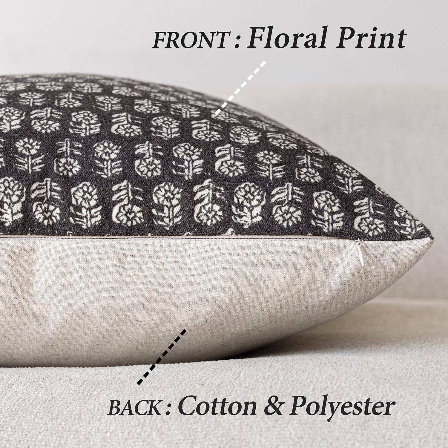Foindtower vintage floral pattern close-up shows detailed woven texture.