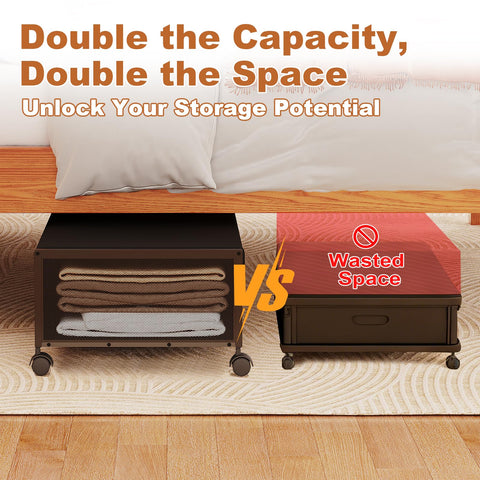 Fokyfok under-bed storage lid protects contents from dust and moisture
