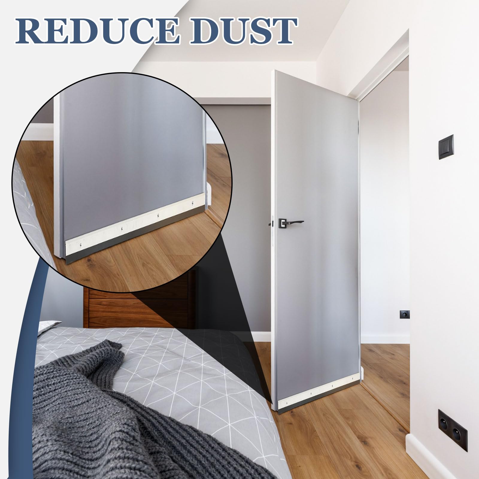 FoldTier door sweep applicable to exterior and interior doors and frames.