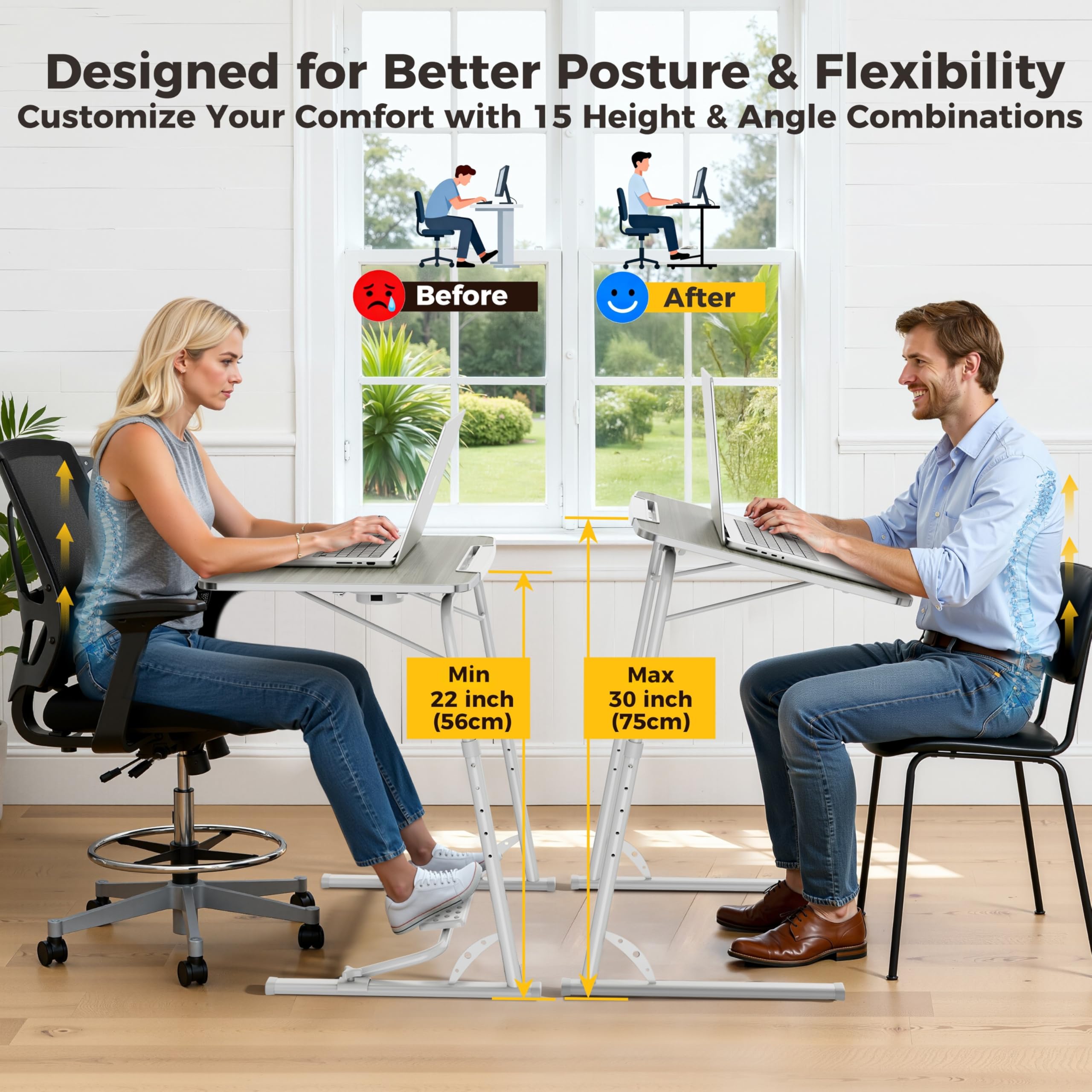 FoldWise durable-engineered-wood-and-steel-frame delivers stable, wobble-free use.