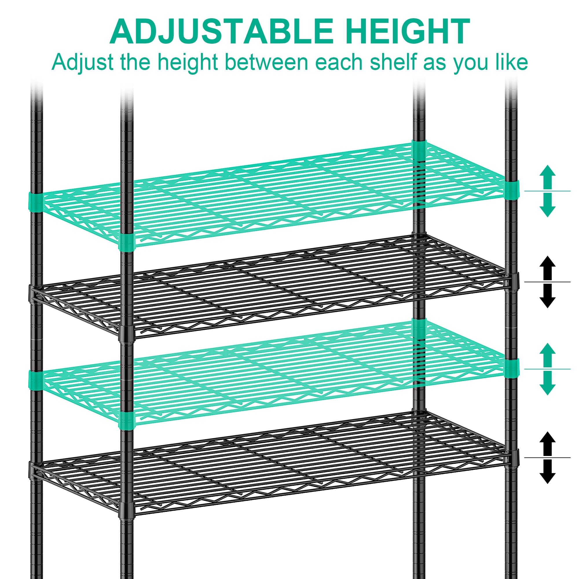 Folews extra hangers help organize smaller items.