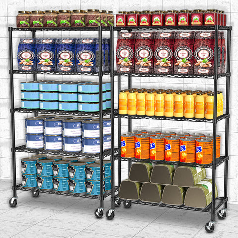 Folews kitchen, pantry, garage, and laundry storage solution.