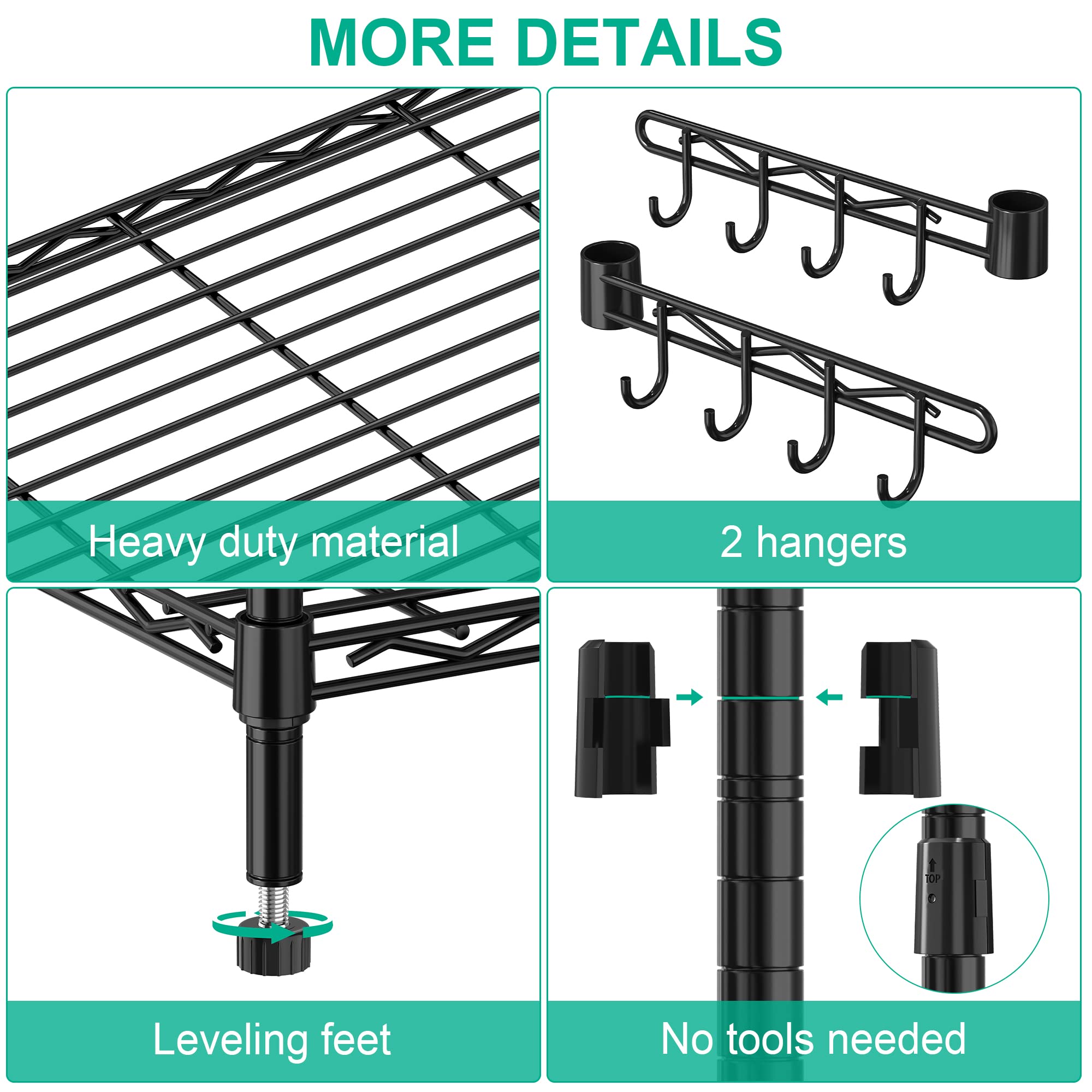 Two locking wheels keep the unit steady when needed.