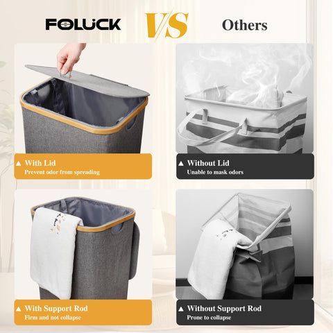 Foluck 100L capacity handles full loads of clothes and towels.
