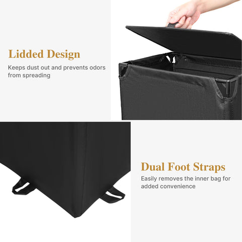 Foluck foot strap design aids easy removal of the inner bag.