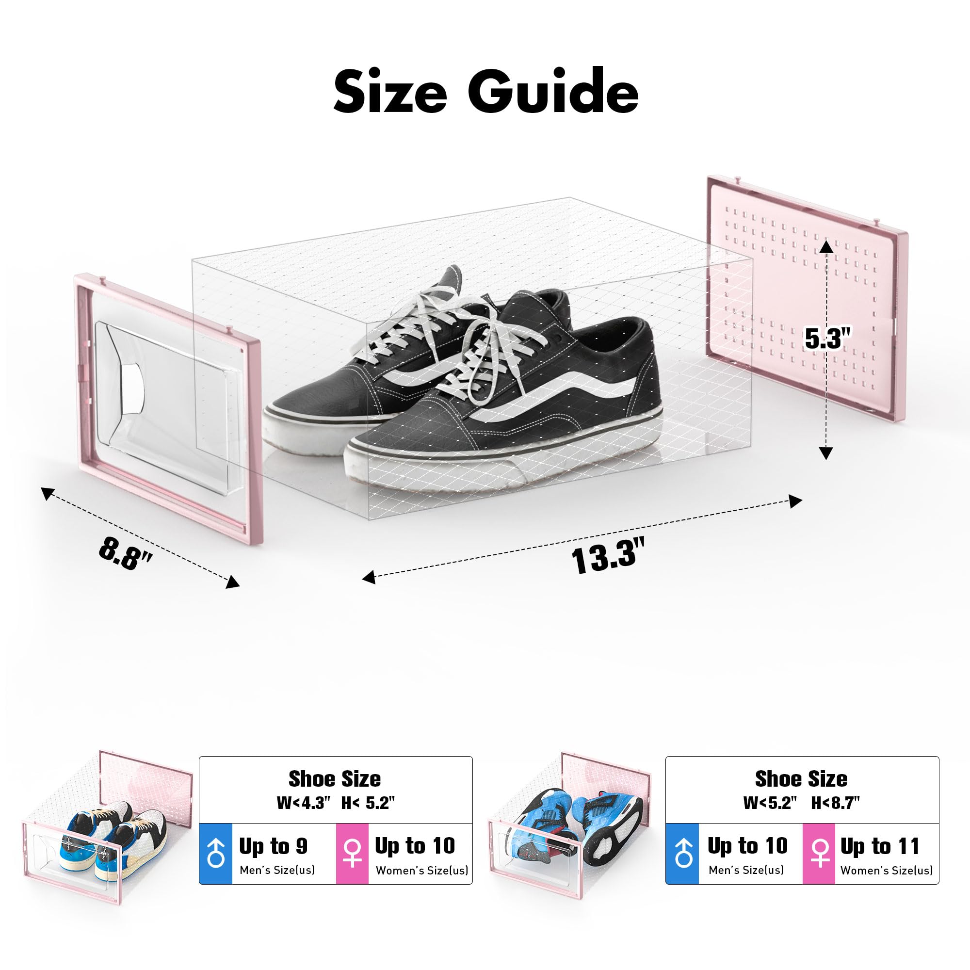 Foluck interlocking stackable design enables flexible closet layouts.