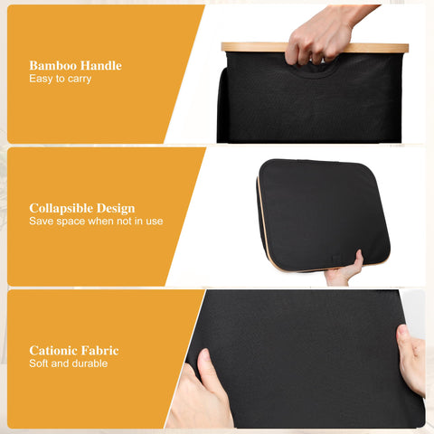 Foluck laundry hamper perfect for dorms and bedrooms with durable construction.