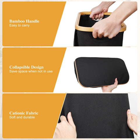 Foluck 600D fabric and lid help reduce odors in bedrooms and baths.
