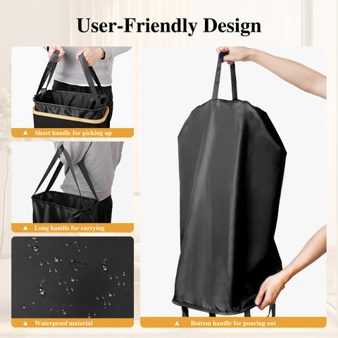 Collapsible frame allows freestanding use and flat storage.