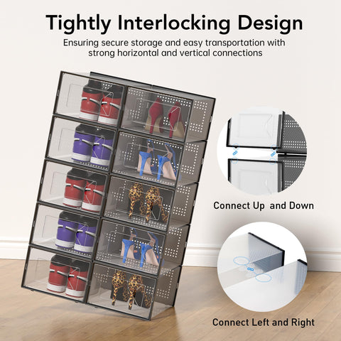 Foluck ventilated lids promote air flow to help keep shoes fresh.