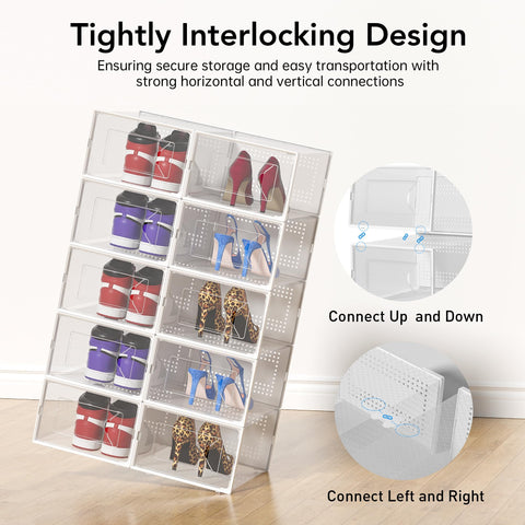 Foluck X-Large front-door ventilation shoe box maintains air flow and reduces odors.