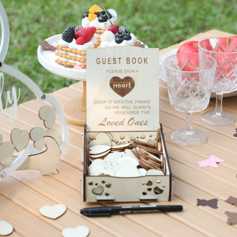 Fonder Mols heart-drop keepsakes capture warm messages from guests