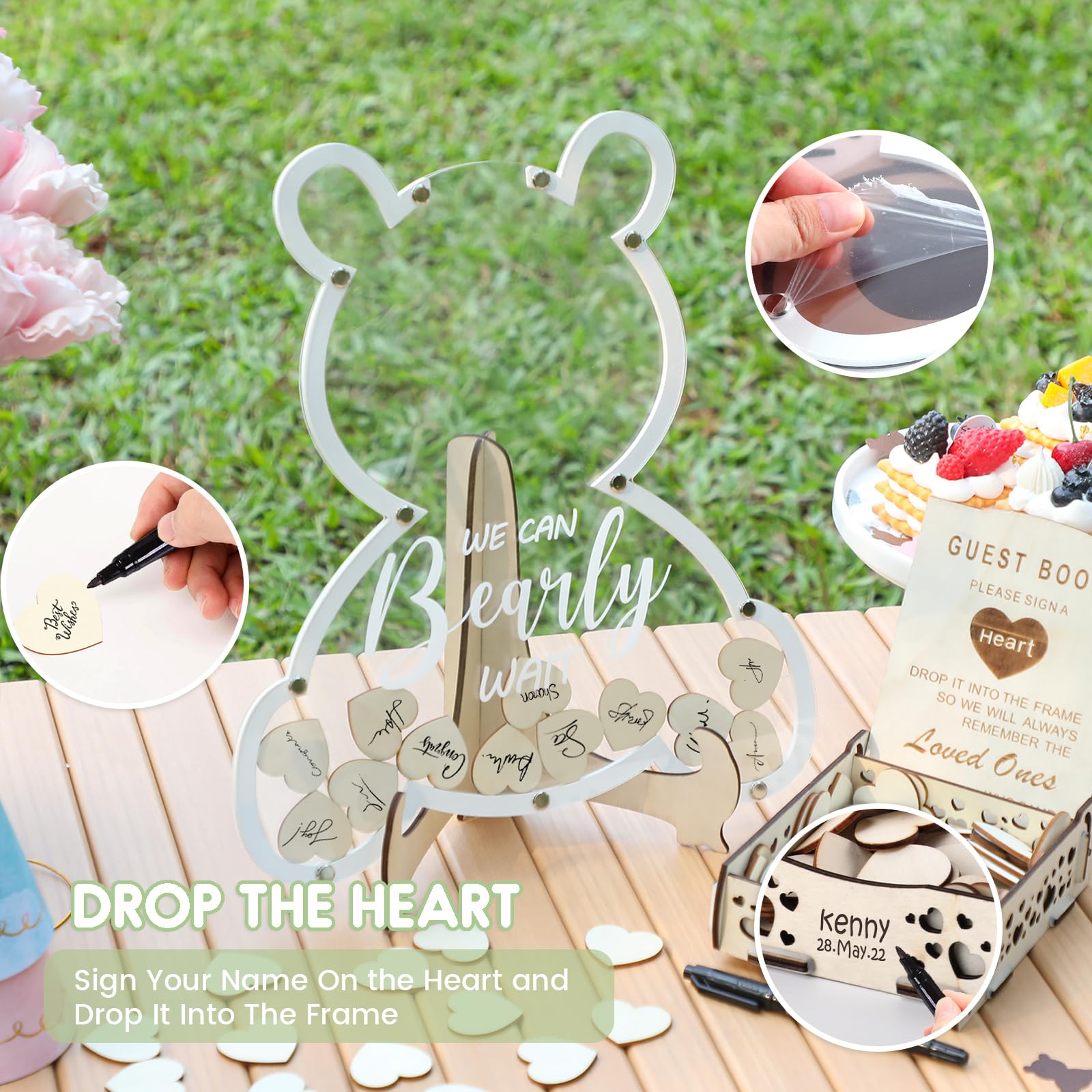 Fonder Mols table centerpiece suits baby showers and gender reveals
