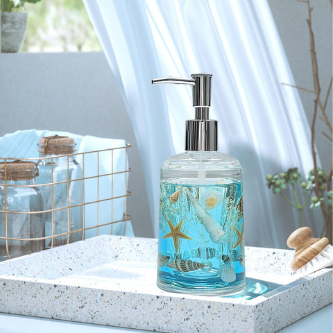 FONMY Seashell design dispenser elevates soap storage with coastal style.