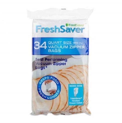 FoodSaver FreshSaver quart vacuum zipper bags protecting deli meats and leftovers