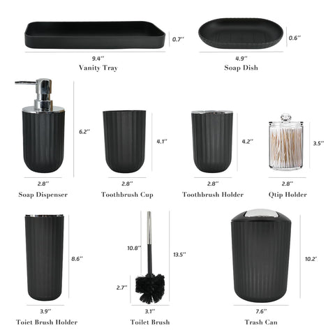 Fooguila toilet brush with holder, discreet storage and hygienic setup