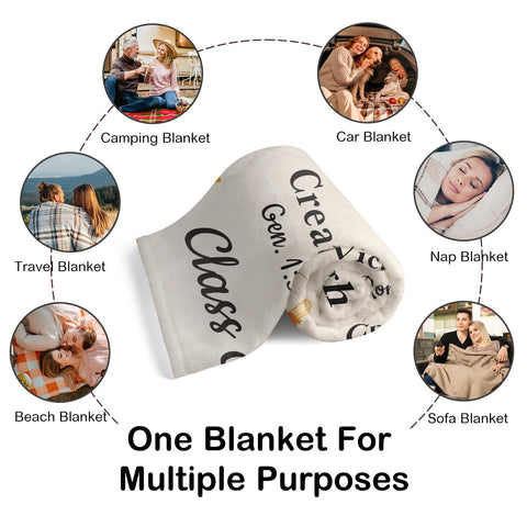 FOOZDEEVAAQ Easy-care machine-washable blanket stays soft