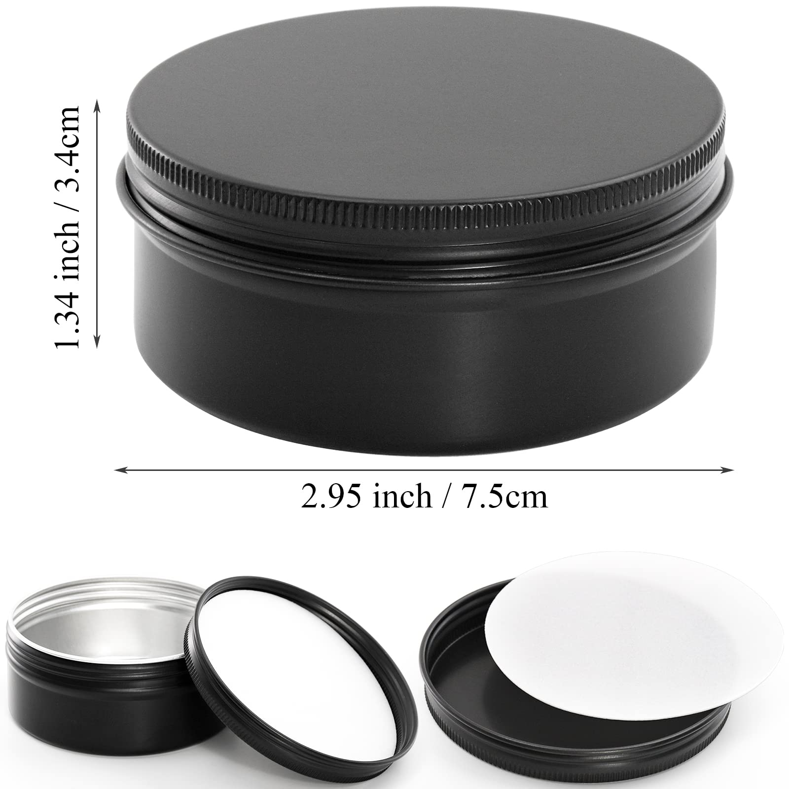 Foraineam tin showing foam gasket inside to prevent leaks