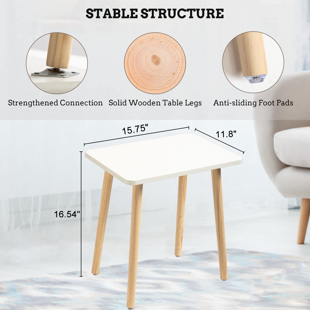 FORAOFUR small side table used as plant stand or coffee table