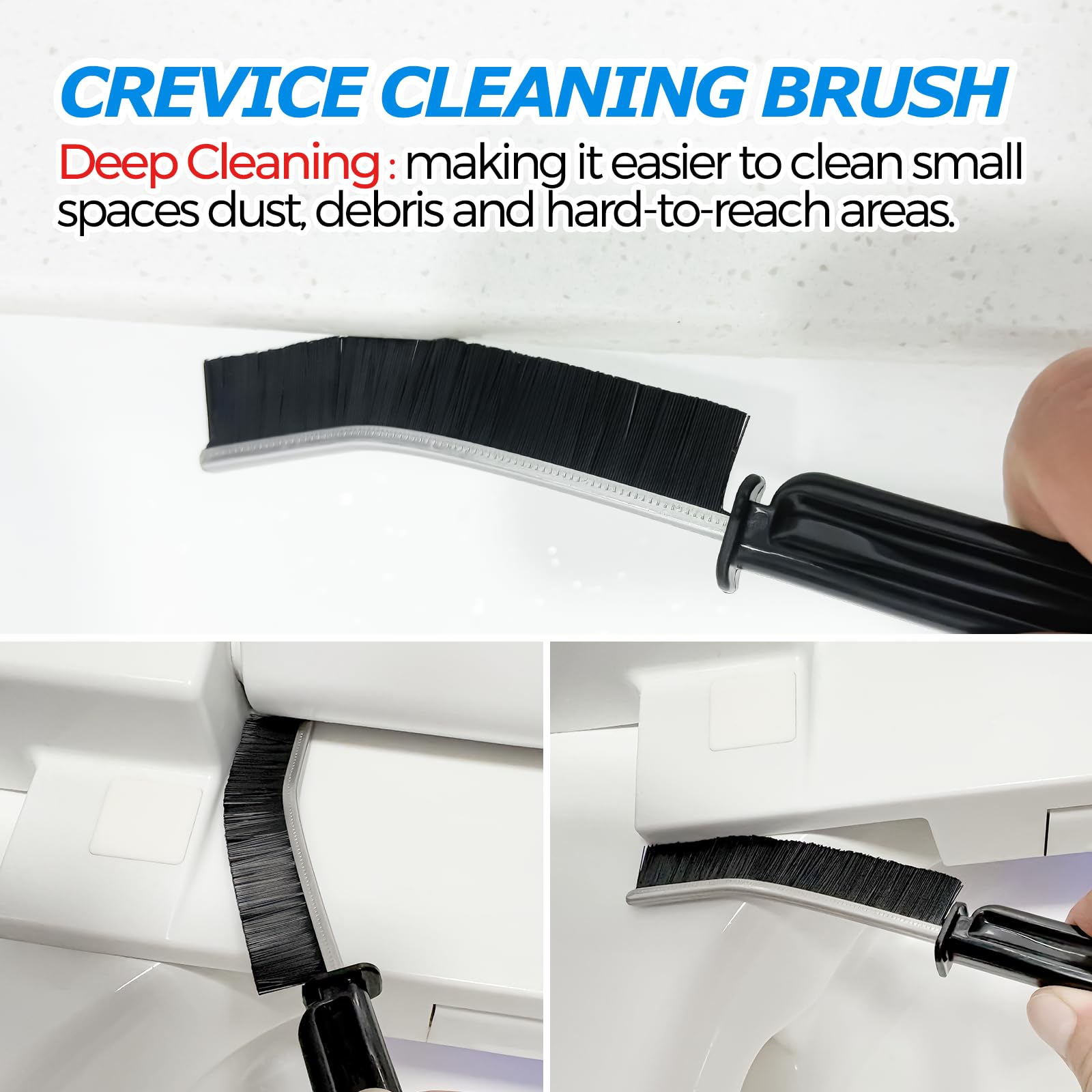 FORASTO bathroom cleaning tools neatly arranged on counter
