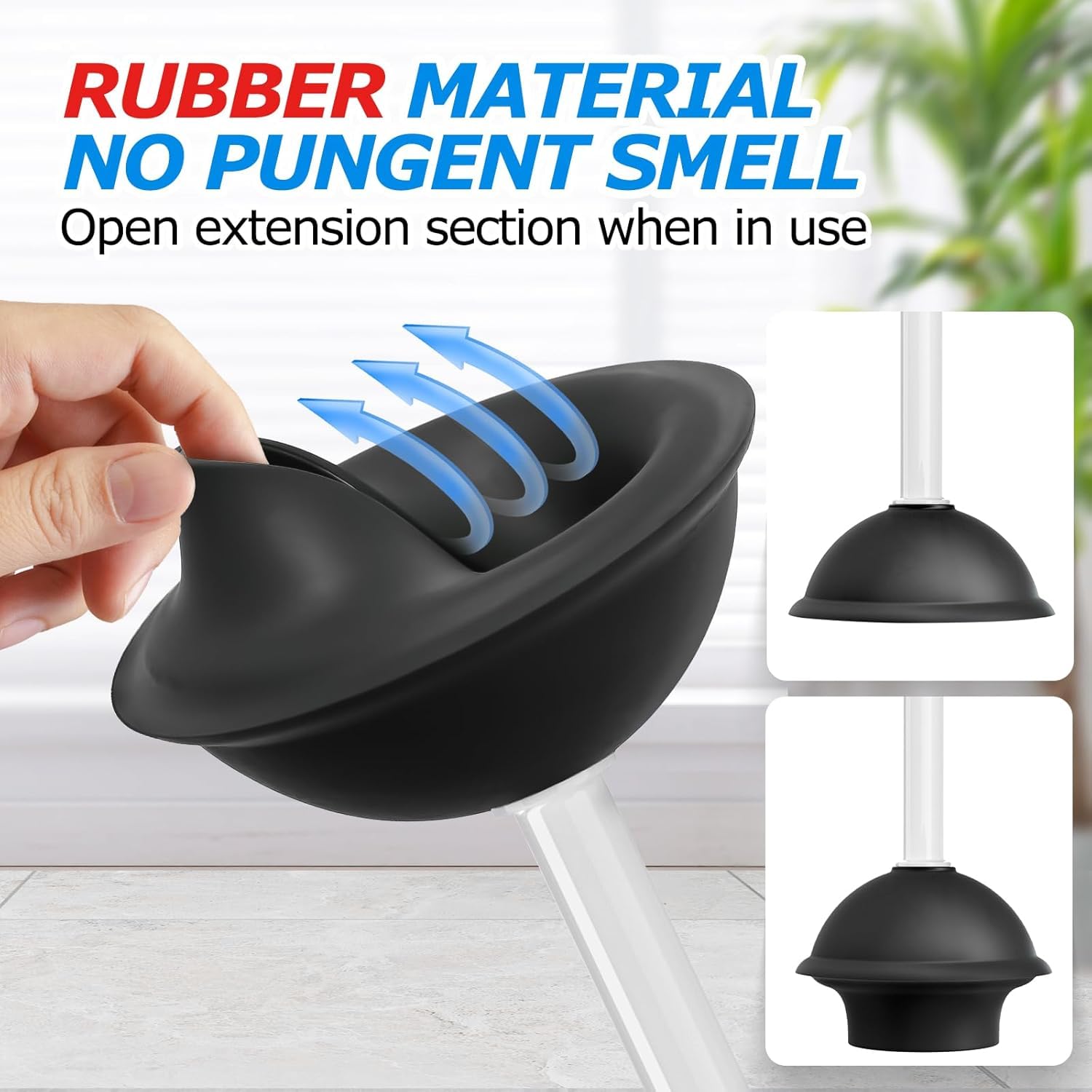 Sturdy bristles deliver 360-degree deep cleaning around the toilet bowl.