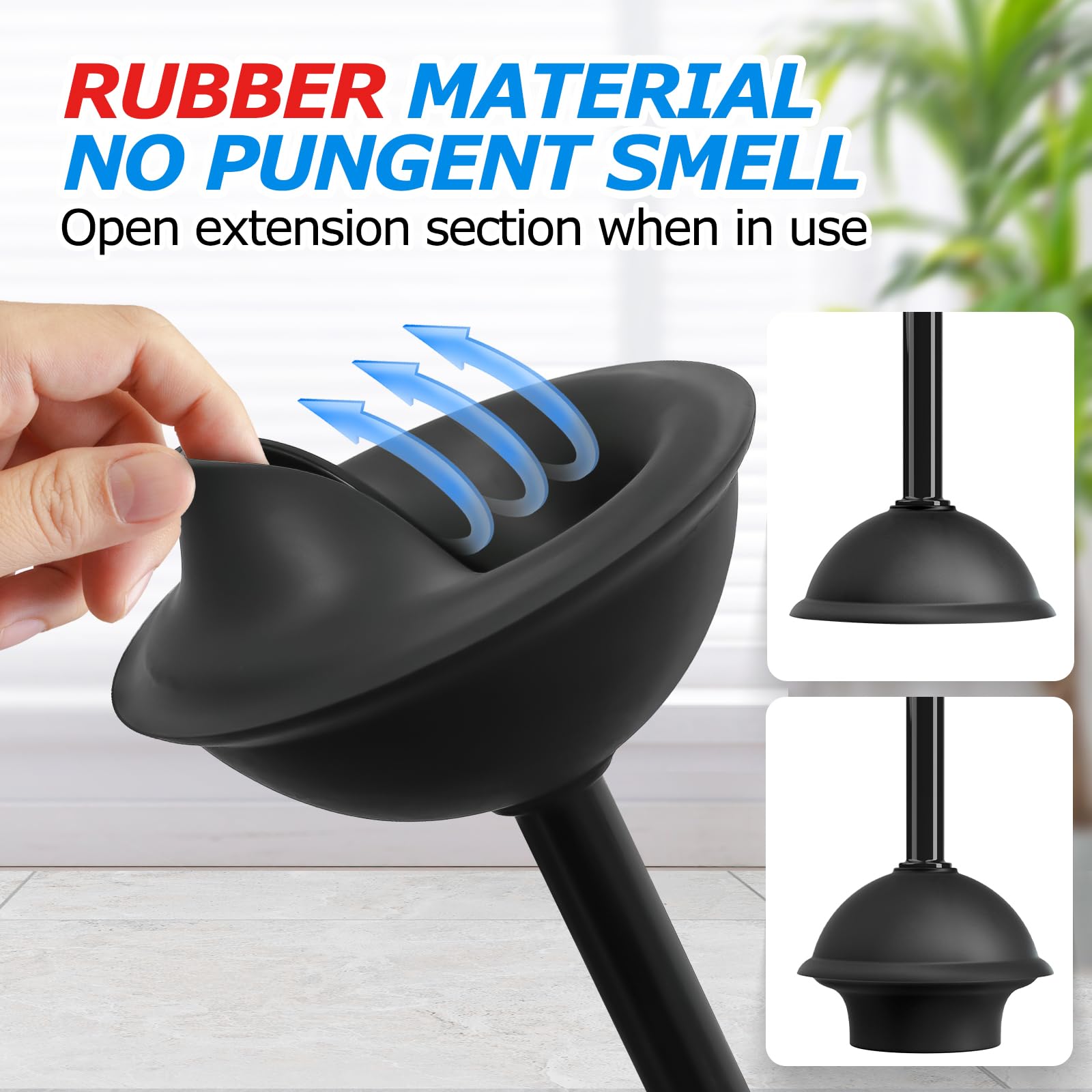 FORASTO toilet brush bristles deliver thorough cleaning and stain removal around the bowl.