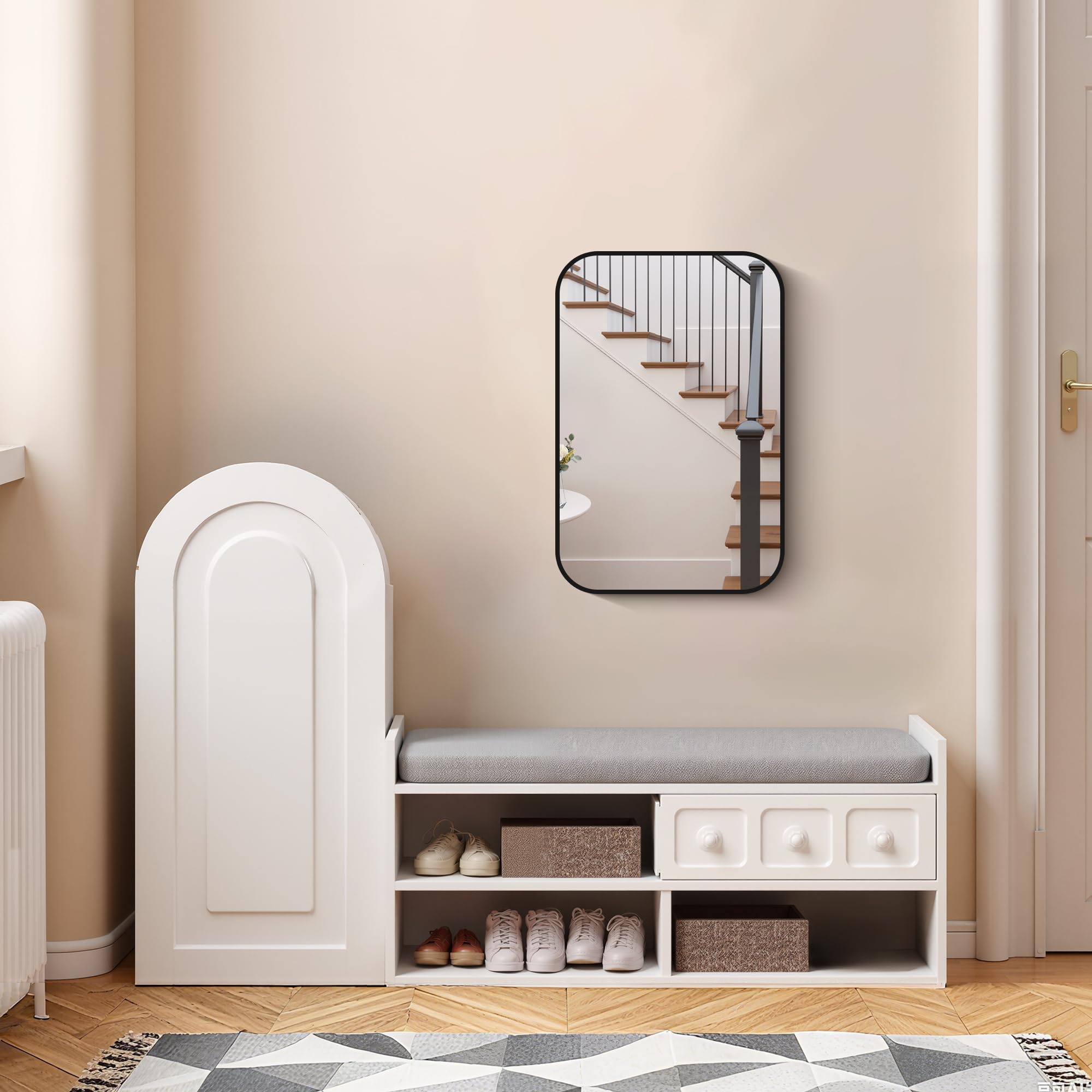 FORBATH rounded corners design enhances safety with modern minimalist style