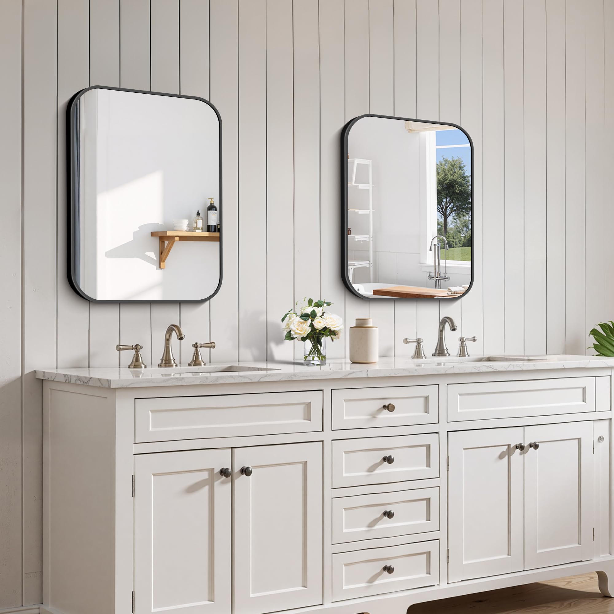 FORBATH crystal-clear HD silvering mirror reflects with minimal distortion.