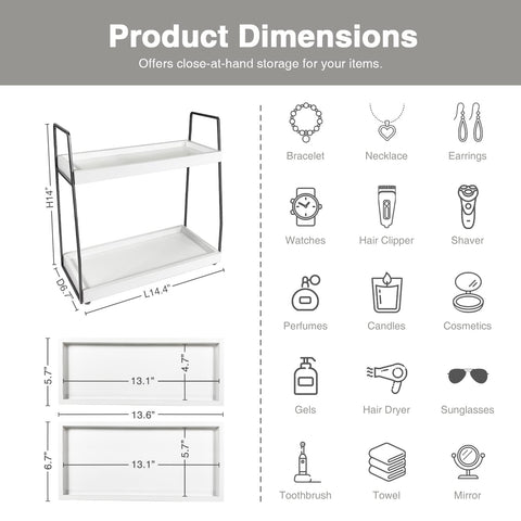 Forbena coffee bar counter organizer in kitchen setup for easy access.