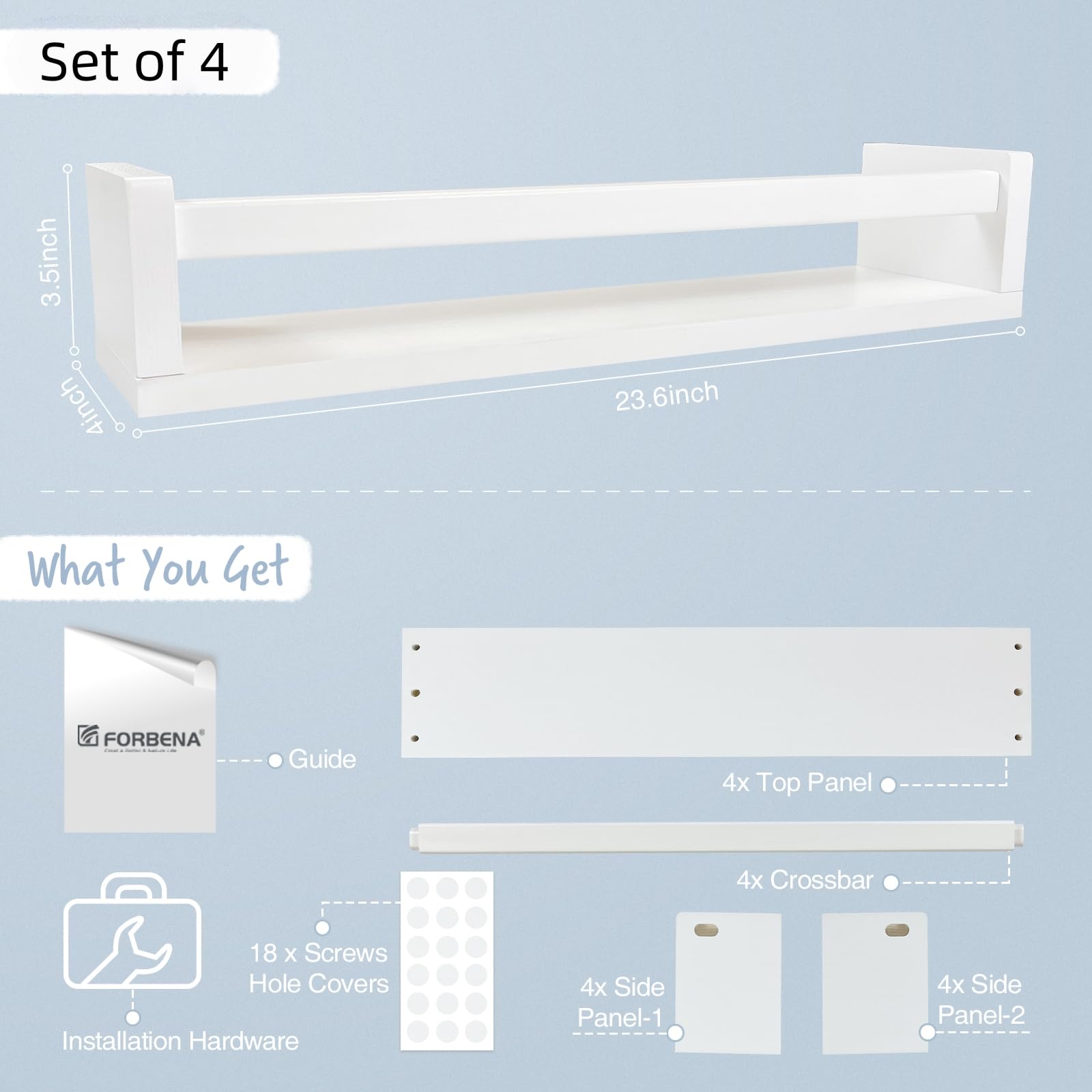 Forbena gift idea shelves perfect for kids' rooms and decor.