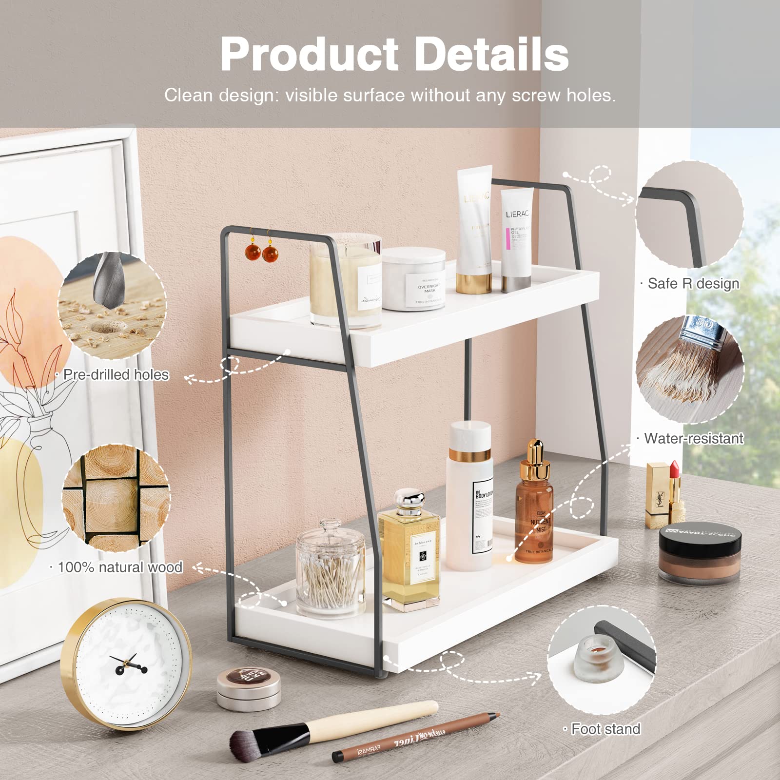 Forbena gift-ready packaging highlighting a stylish bathroom organizer.