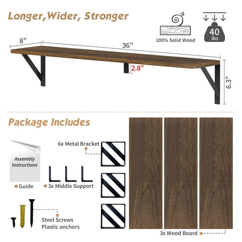 Forbena gift-worthy rustic storage shelves suitable for holidays