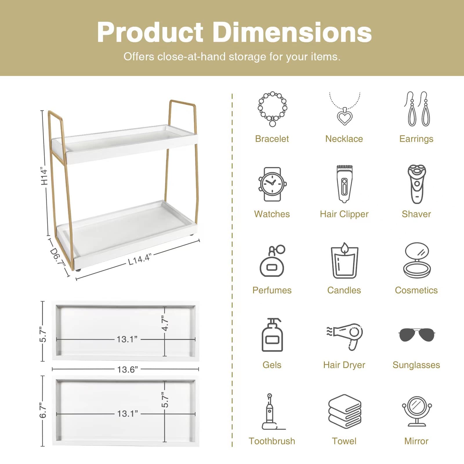 Forbena giftable bathroom storage box with stylish packaging.