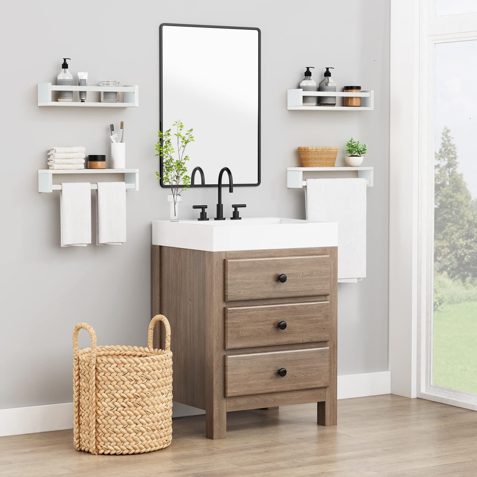 Forbena wall-mounted nursery shelves suit baby, toddler, and kid spaces.