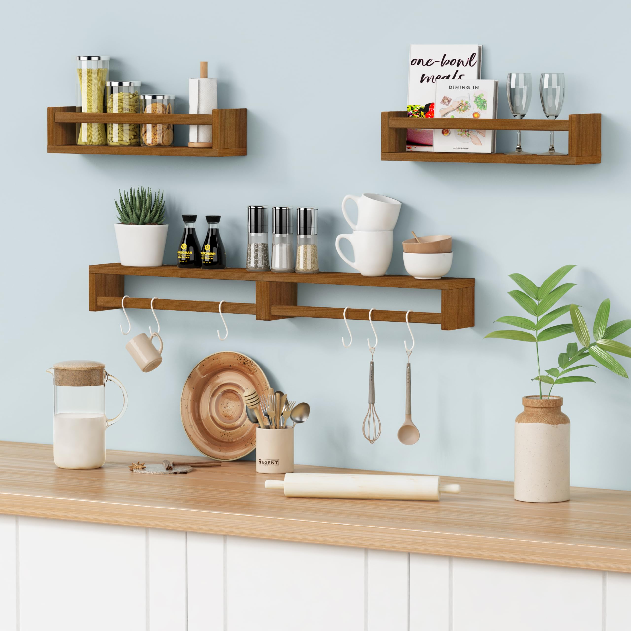 Forbena versatile nursery shelves suit bathrooms, kitchens, and play areas.