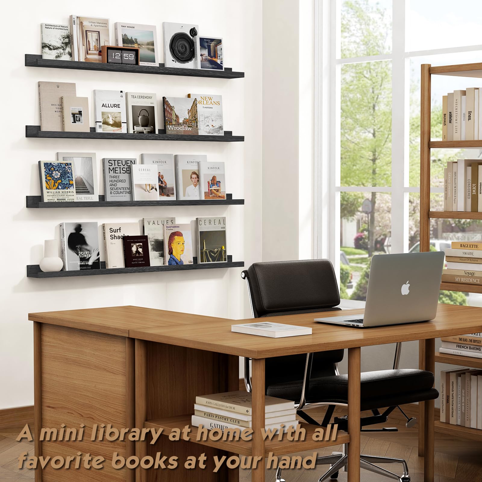 Forbena lip detail emphasizes secure placement for frames and decor.