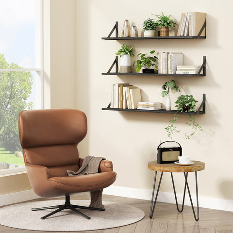 Forbena living room shelves organize books, photos, and keepsakes with contemporary style