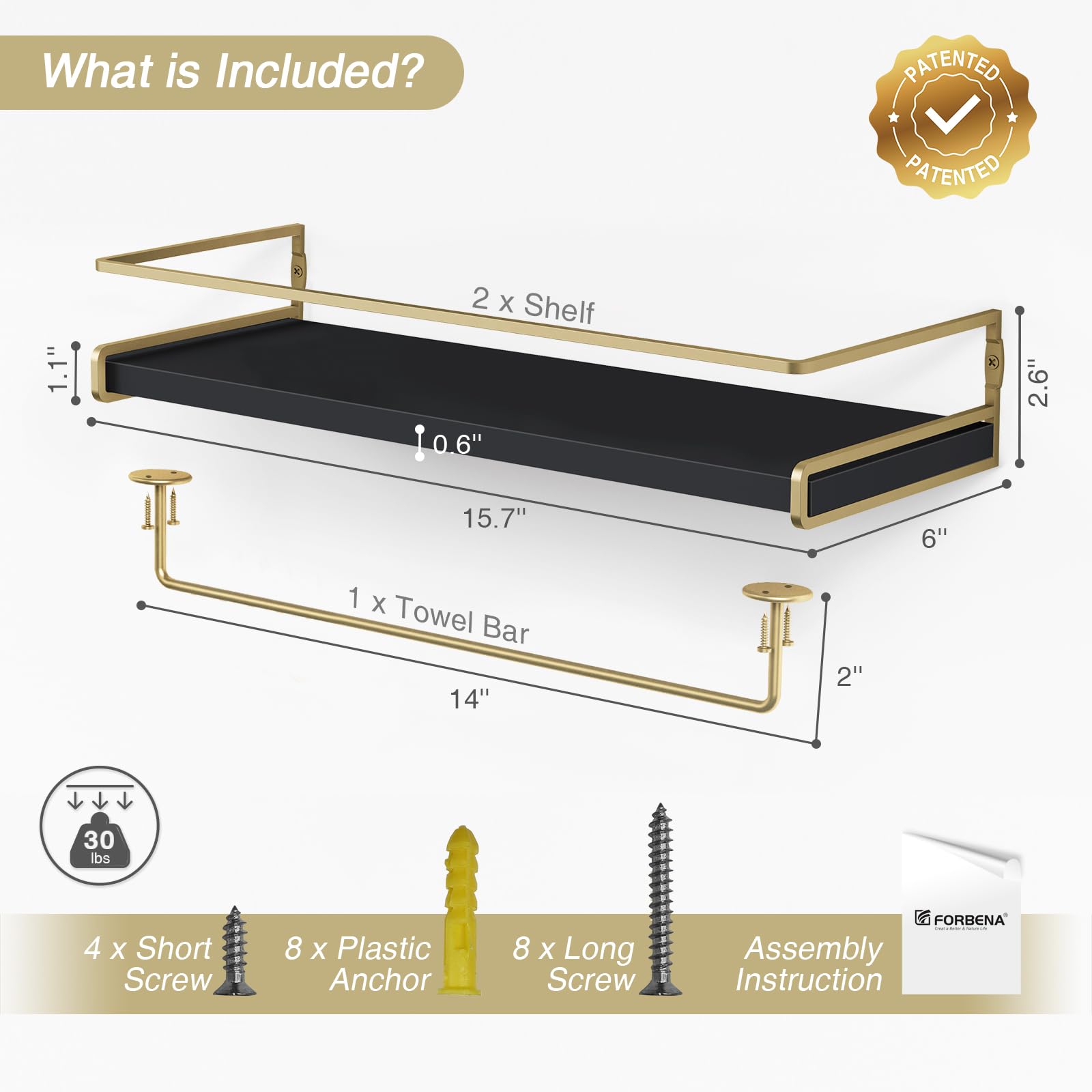 Forbena gift-ready packaging signals a practical storage solution.