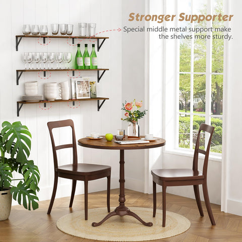Forbena triangle-bracket design highlights sturdy support and flexible mounting options.