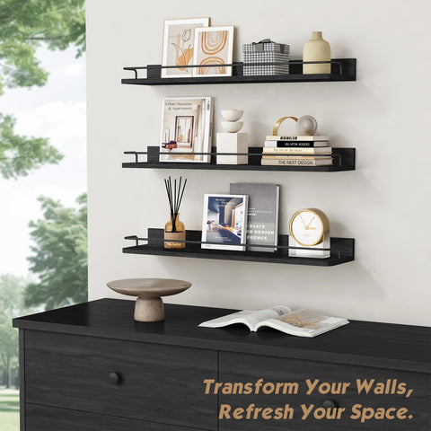 Forbena vintage large shelves for bathroom display of towels, plants, or artwork.