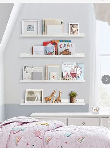 Forbena wall ledges with multiple configurations for versatile galleries