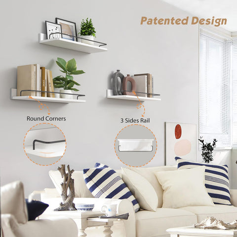 Forbena wall-mounted shelves in nursery used for organizing essentials