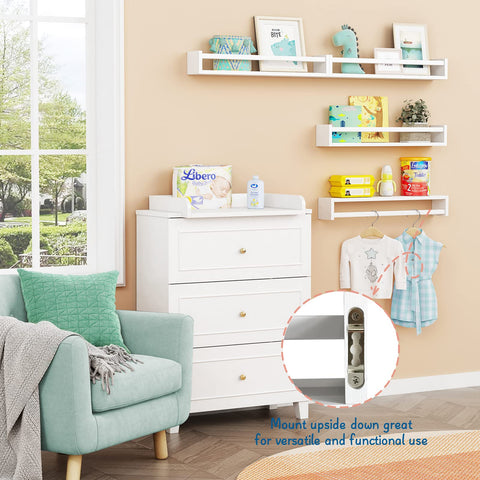Forbena storage shelves showcasing toys and books keeps spaces organized.